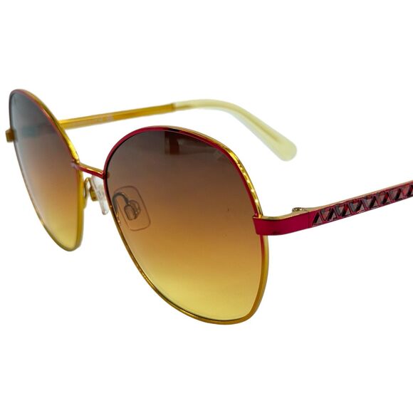Swarovski SK0368 Womens Metal Sunglass 71F Bordeaux  58-16 Brown Gradient main image 3